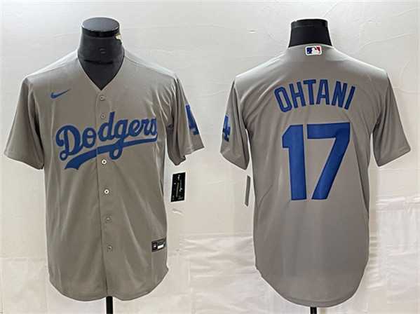 Men's Los Angeles Dodgers #17 Shohei Ohtani Gray Cool Base Stitched Jersey,We sell and wholesale Men's Los Angeles Dodgers #17 Shohei Ohtani Gray Cool Base Stitched Jersey on line form chian!
